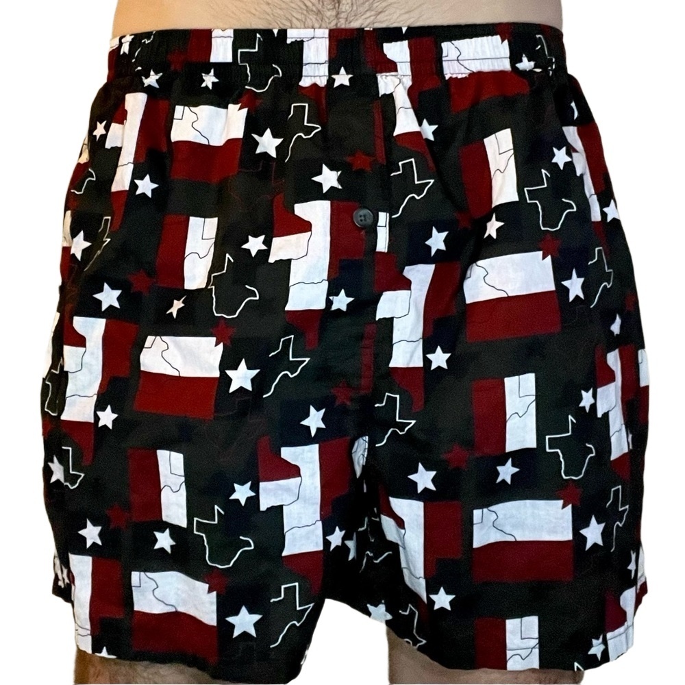 Sonoma Life+Style Mens Multicolor Texas Print Elastic Waist Boxer Shorts